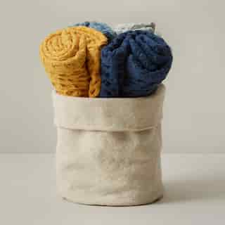 SET OF 4 KITCHEN TOWELS, COOL TONES
