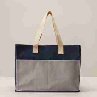 SAC PRÊT À TOUT – BLEU MARINE ET GRIS