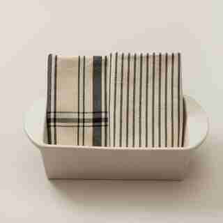 LOAF BAKER & TEA TOWEL SET IVORY