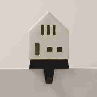 PORTE-BAS DE NOËL – MAISON EN CÉRAMIQUE, PETIT