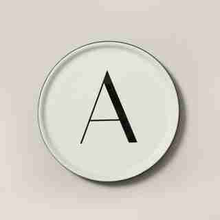 MONOGRAM TRINKET DISH A