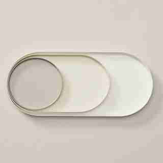 OUI METAL ANYWHERE TRAYS CEMENT SET OF 3
