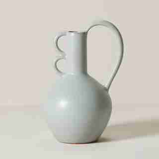 ARIS TERRACOTTA VASE, MATT BLUE