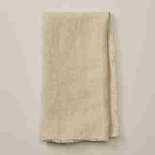 SET OF 4 FRAYED LINEN NAPKINS NATURAL