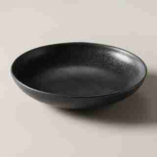 SET OF 4 COUPE PASTA BOWLS, BLACK
