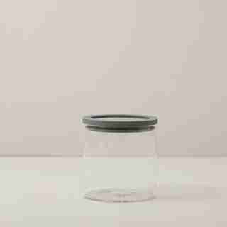 POT DE CUISINE EN VERRE AVEC COUVERCLE EN SILICONE – ORAGE, PETIT