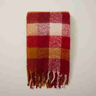 COUVERTURE – DAMIER, ROUGE
