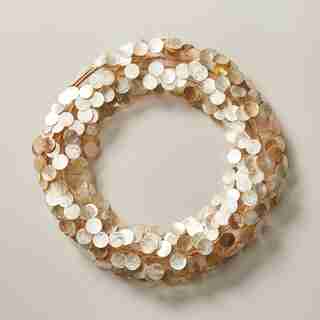 CAPIZ SHELL WREATH, 18"
