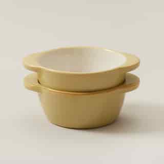 SET OF 2 STONEWARE RAMEKIN, CELERY 10 OZ.