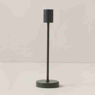 TALL TAPER CANDLE HOLDER, BLACK