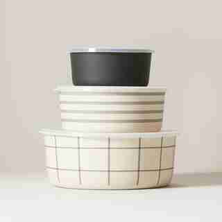 SET OF 3 BAMBOO FIBRE NESTING BOWLS ONYX