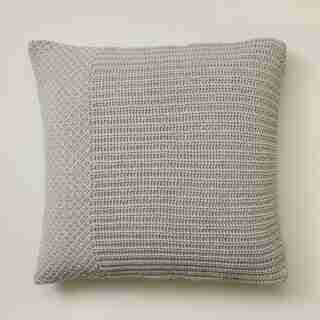 RECYLCED KNIT PILLOW FOG 20" X 20"