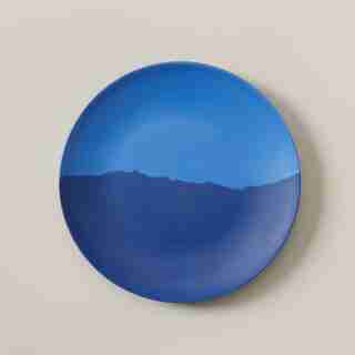 BAMBOO FIBRE SALAD PLATE BLUE