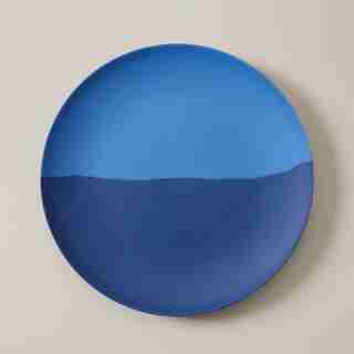 BAMBOO FIBRE DINNER PLATE BLUE