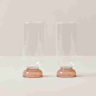 SET OF 2 COLOUR POP HIGHBALL GLASS CAFÉ CRÈME