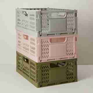 BOÎTES DE RANGEMENT – ROSE, GRAND (ENSEMBLE DE 3)