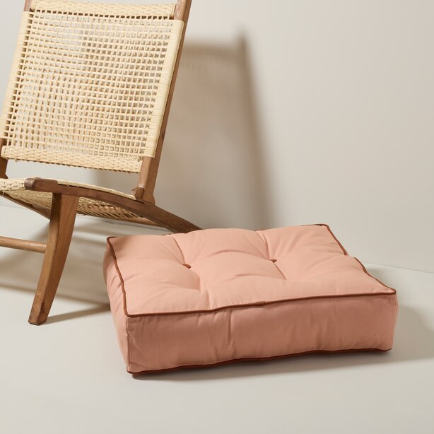 TUFTED LOUNGE PILLOW CAFÉ CRÈME by OUI Gifts www.chapters.indigo.ca