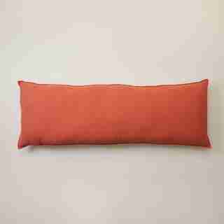 CRINKLE COTTON REVERSIBLE BODY PILLOW TERRACOTTA/CITRUS
