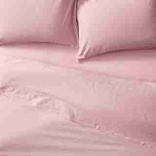ENSEMBLE DE DRAPS EN COTON – VIOLET PÂLE, TRÈS GRAND LIT