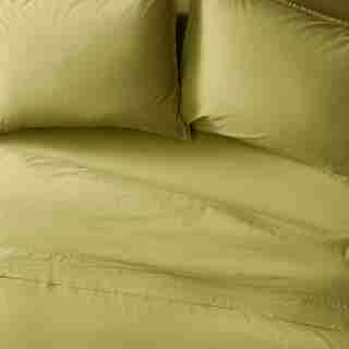 COTTON SHEET SET, MOSS QUEEN