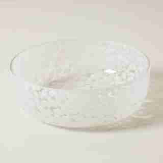 GLASS SERVING BOWL, CONFETTI