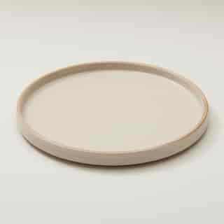 ASSIETTES PLATES STRIÉES – IVOIRE (ENSEMBLE DE 4)