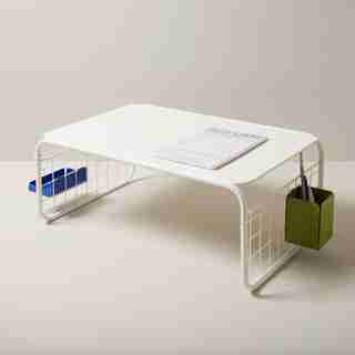 LAP DESK GRID, IVORY