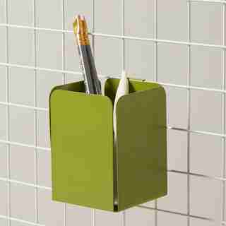 WALL GRID PENCIL CUP, GREEN