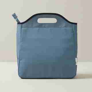 SAC-REPAS ISOTHERME À POIGNÉE –BLEU-GRIS