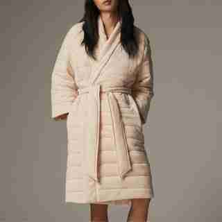 ORGANIC DUVET ROBE, PINK SMALL-MEDIUM