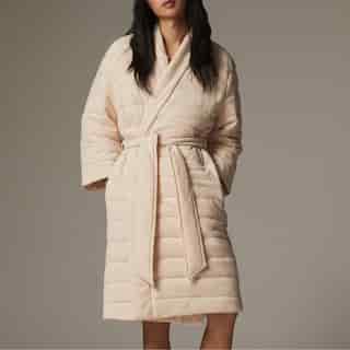 ORGANIC DUVET ROBE, PINK MEDIUM-LARGE