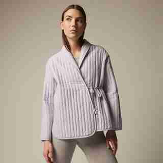 ORGANIC QUILTED HOUSE COAT, THISTLE X-SMALL-SMALL