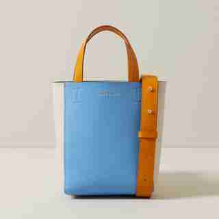 MICRO HEATHER TOTE, LIGHT SKY