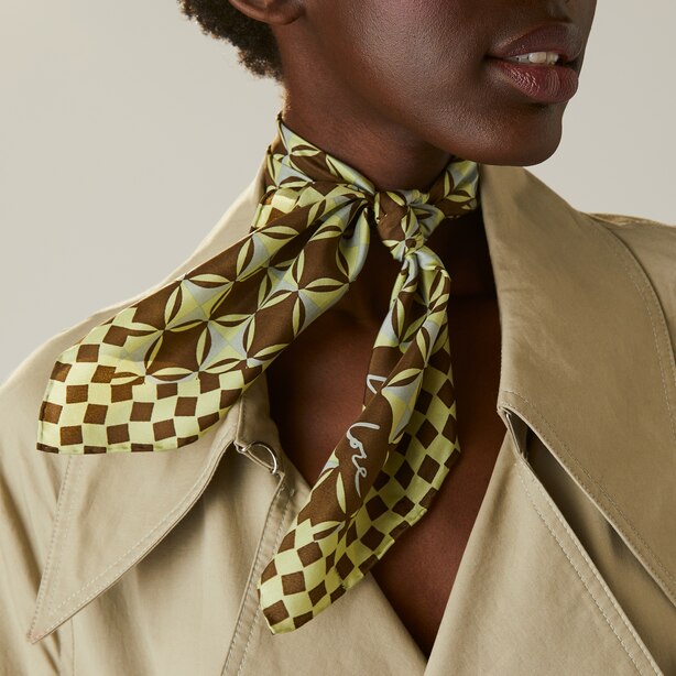 BASQUE SILK NECKERCHIEF, TENDRIL by Love & Lore Gifts www.chapters