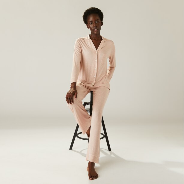 PIPED PAJAMA PANT SET, BLUSH STARS XLARGE by Love & Lore Gifts www