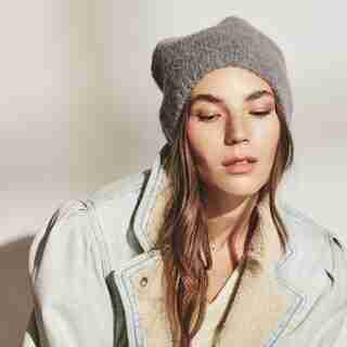 ANAIS HAT, MID HEATHER GREY