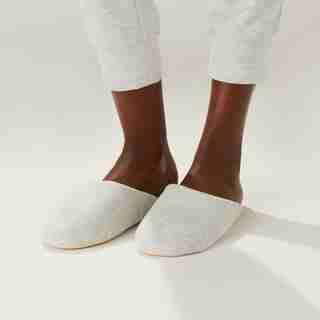 READING SLIPPER, GREY MIX MEDIUM-LARGE