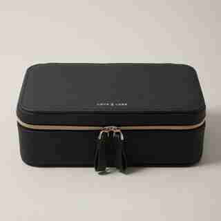 LARGE JEWELRY CASE, BLACK