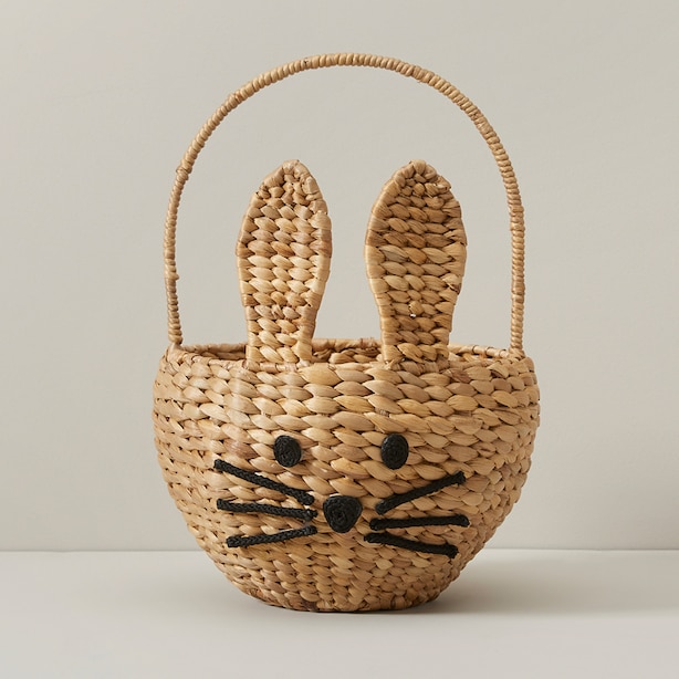 WICKER BUNNY EASTER BASKET
