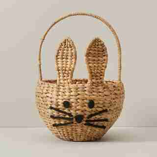 WICKER BUNNY EASTER BASKET