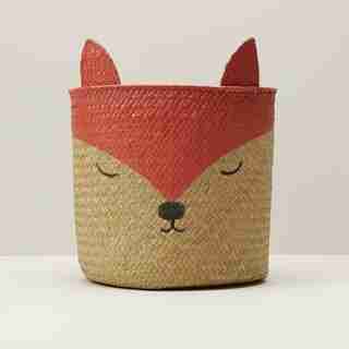 STRAW BASKET, FOX