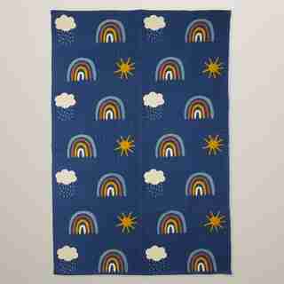 PLAY RUG 4’ X 6', RAINBOW