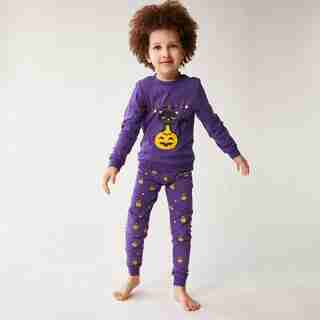 HALLOWEEN PAJAMAS WITCH KITTY SIZE 6