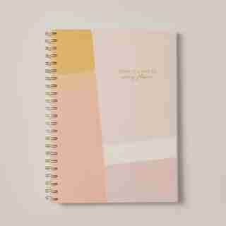 CARNET DE NOTES FORMAT A4 EN POLYPROPYLÈNE – AQUARELLE ABSTRAITE