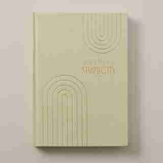 SUEDED COTTON JOURNAL, BEAUTY IN SIMPLICITY SAGE GREEN