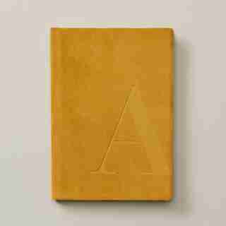 SUEDE MONOGRAM JOURNAL A