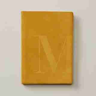 SUEDE MONOGRAM JOURNAL M