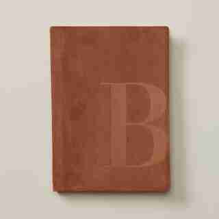 SUEDE MONOGRAM JOURNAL B