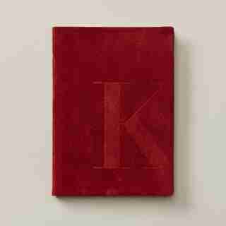 SUEDE MONOGRAM JOURNAL K
