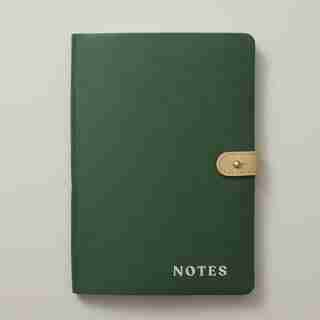 SMALL ULTRA FLEXI BUTTON NOTEBOOK, GREEN